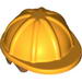 Minifig Helmet Construction with Medium Dark Flesh Hair Print