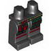 Набор LEGO Legs and Hips with Red and Green Samurai Leg Armor, Gold Belt and Red Sash Print, Черный