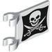 Flag 2 x 2 Square with Skull and Crossed Cutlasses (Jolly Roger) Print