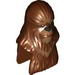 Minifig Head Modified Wookiee with Dark Tan Fur Print