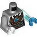 Torso Mummy Wrapping and Copper Armor with Blue Chi Print / Trans-Light Blue Arm &amp