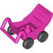 Duplo Pram (Baby Carriage, Stroller) with Black Wheels, New Style - Complete Assembly