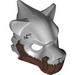 Minifig Mask Tiger with Copper Fangs and Armor with Rivets Print