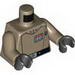 Torso SW Imperial Officer 6 Print (Rebels Cartoon Style) / Dark Tan Arms / Black Hands