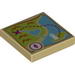Tile 2 x 2 with Map Heartlake City Bay Print