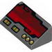 Slope 30В° 1 x 2 x 2/3 with Dark Red Horizon Screen and Gold Switches and Buttons Print