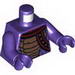 Torso Ninjago Snake with Black and Copper Scales and Shoulder Strap Print / Dark Purple Arms / Dark Purple Hands
