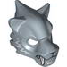 Minifig Mask Tiger with White Fangs and Fur Print