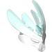 Bionicle Mask Protector with Marbled Trans-Light Blue Pattern (Protector Mask of Ice)