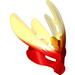 Bionicle Mask Protector with Marbled Trans-Yellow Pattern (Protector Mask of Fire)