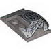 Wedge 3 x 4 x 2/3 Triple Curved Smooth with Armor Plates and Grille with Vent Print