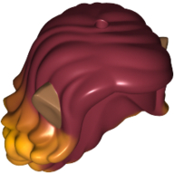 Набор LEGO WIG_WAVY W. EARS NO. 1, Темно-красный