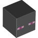 Набор LEGO Minifig Head Modified Cube with Minecraft Enderman Face Print, Черный