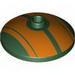 Dish 3 x 3 Inverted (Radar) with Orange Stripes Print