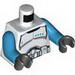Torso SW Armor Clone Trooper Lieutenant Black Belt and Four Dark Azure Stars Print / Dark Azure Arms / Black Hands