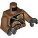 Torso SW Armor Camouflage Clone Trooper with Dark Tan Diagonal Belt Print / Medium Dark Flesh Arms / Black Hands