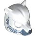 Minifig Mask Bear with Black Nose, One Fang, Sand Blue Chin and Sand Blue Markings Print