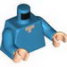 Torso with Pixelated Light Flesh Neck Print (Minecraft) / Dark Azure Arms / Light Flesh Hands