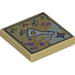 Tile 2 x 2 with Elven Map Print