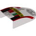 Windscreen 6 x 4 x 1 Curved with 'Ferrari', Italian Flag and Black and Red Print