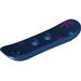 Minifig Snowboard Small with Blue and Pink Snowflakes Print