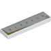Tile 1 x 4 with Ruler with Gold Trim Print
