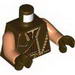 Torso SW Gungan Vest with Gold Trim Front and Back Print / Flesh Arms / Dark Brown Hands