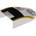 Windscreen 6 x 4 x 1 Curved with Black and Bright Light Orange Print