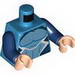 Torso Muscles Outline with Black, Blue and White Suit with Light Blue Dots Print (Quicksilver) / Dark Blue Arms / Light Flesh Hands
