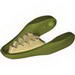 Raptor Lower Jaw with Tan Teeth Print [Olive Green]