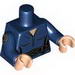 Torso Female Jumpsuit with Silver Zipper and Black Utility Belt Print / Dark Blue Arm with SHIELD Logo Print Right / Dark Blue Arm Left / Light Flesh Hands