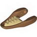 Dino Jaw Lower Raptor with Tan Teeth Print [Medium Dark Flesh]