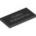 Tile 2 x 4 with White 'Colibri thalassinus' Print