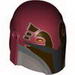 Minifig, Headgear Helmet with Holes, SW Mandalorian with Dark Brown Facial Details Print
