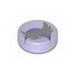 Tile Round 1 x 1 w Elve Wings Print