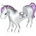 Набор LEGO Horse with 2 x 2 Cutout, Brown Eyes, White Blaze Print and Black Mane & Tail Print, Красно-коричневый