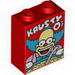 Brick 1 x 2 x 2 with Inside Stud Holder with 'KRUSTY O's' Cereal Box Print