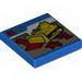 Tile 2 x 2 with City Bulldozer Print