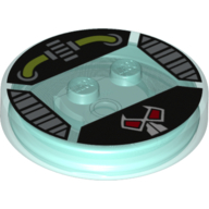 Dimensions Toy Tag 4 x 4 x 2/3 with 2 Studs for Bane #22 with Wires, Gears and Bane Mask Print
