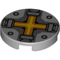 FLAT TILE 2X2, ROUND NO. 1030