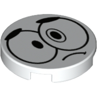 FLAT TILE 2X2, ROUND NO. 1043