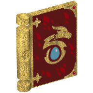 Minifig Book Cover with Dragon Egg Print