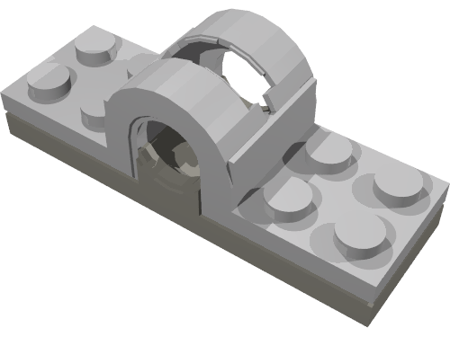 Набор LEGO Electric, Pole Reverser / Polarity Switch with Center Part - Complete Assembly, Светло-серый