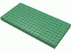 Набор LEGO Brick 10 x 20 with Bottom Tubes in single row around edge, with '+' Cross Support, Зеленый