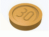 Набор LEGO Minifig Coin with &quot, Chrome Gold