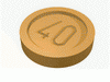 Набор LEGO Minifig Coin with &quot, Chrome Gold
