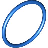 Набор LEGO Rubber Belt Extra Extra Large (Round Cross Section) - Approx. 7 x 7, Голубой