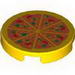 Набор LEGO Tile Round 2 x 2 with Pizza Print, Желтый
