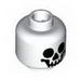 Minifig Head Standard Skull Print  [Blocked Open Stud]