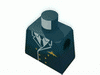 Набор LEGO Torso Airplane Pilot, Suit Double Breasted, Tie, Gold Buttons and Logo Pin Print / Black Arms / Yellow Hands, Черный
